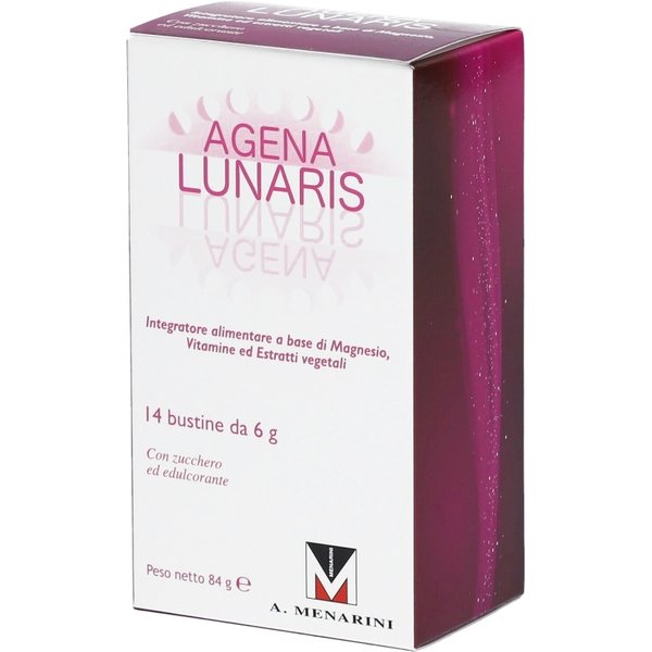 Agena Lunaris 14 Bustine - Integratore Per Il Periodo Premestruale E Mestruale-image