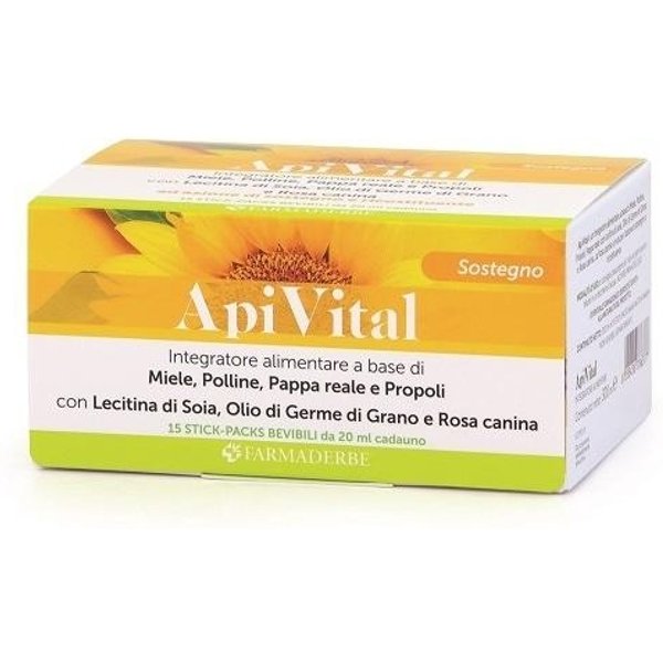 Apivital 15 Stick Da 20 Ml - Integratore Ricostituente-image