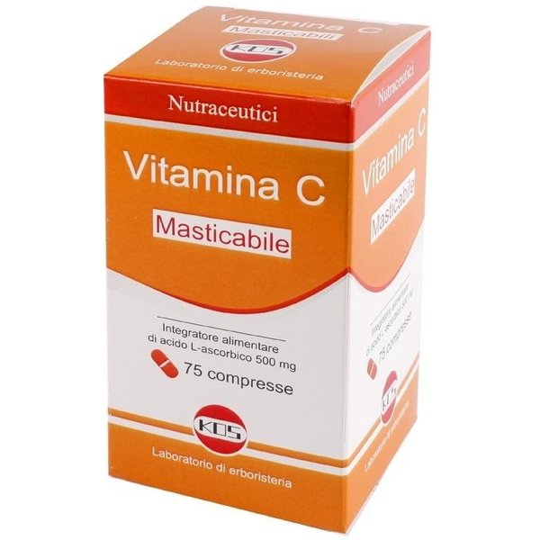 Kos Vitamina C Masticabile 75 Compresse - Integratore Per Il Sistema Immunitario E La Stanchezza-image