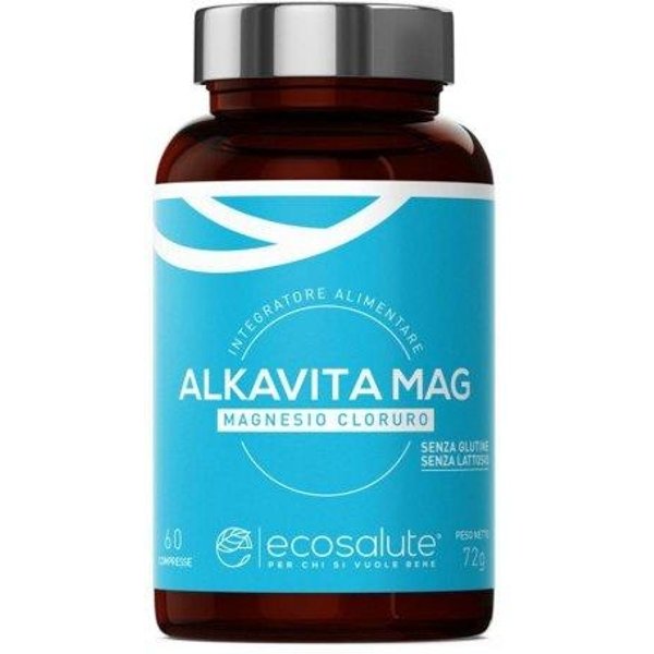 Alkavita Mag Magnesio Cloruro 60 Compresse - Integratore Per L'affaticamento, I Nervi E I Muscoli-image
