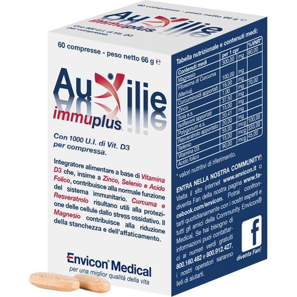 Auxilie Immuplus 30 Compresse - Integratore Immunostimolante-image