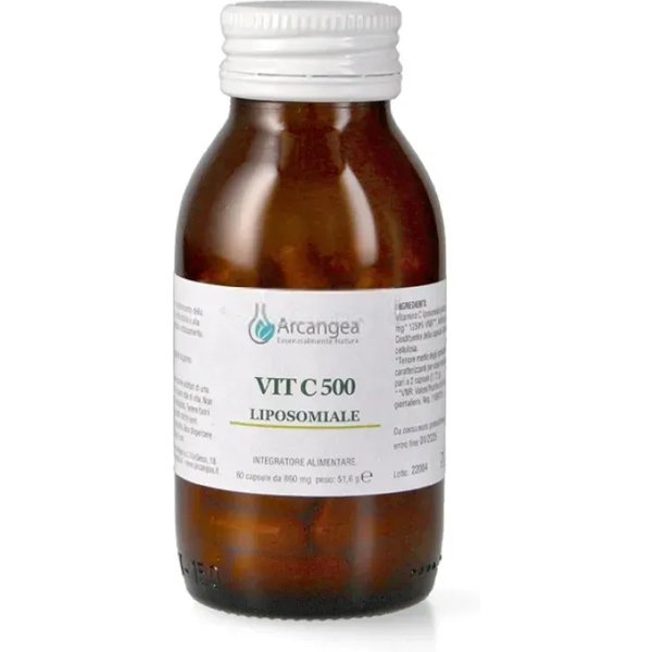 Vit C 500 Liposomiale 60 Opercoli - Integratore Per Il Sistema Immunitario E La Stanchezza-image