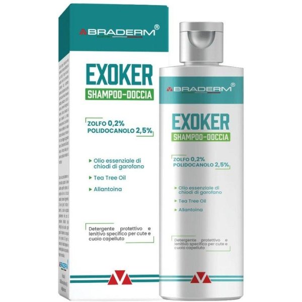 Exoker Shampoo-Doccia - Detergente Per Cute E Cuoio Capelluto Antiparassitario Idratante Lenitivo 150 Ml-image