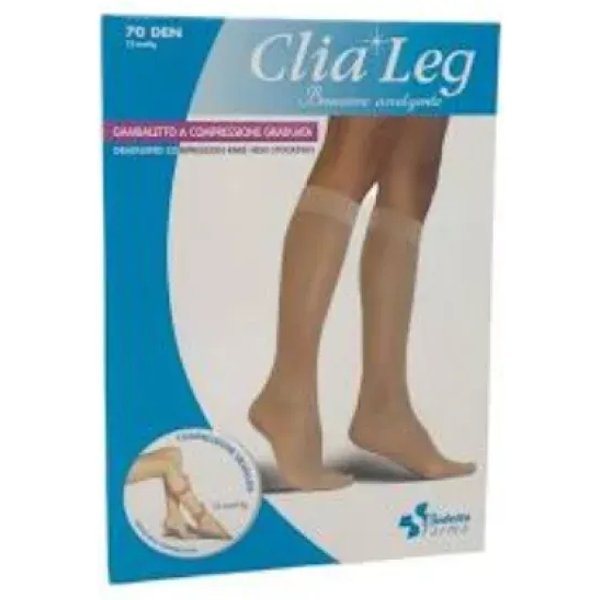 Clialeg - Gambaletto Preventivo 70 Den (12 - 15 Mmhg) Taglia 3 Playa-image