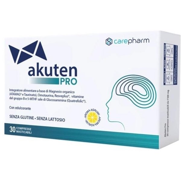 Akuten Pro 30 Compresse Masticabili - Integratore Per Il Sistema Nervoso E Il Metabolismo Energetico-image