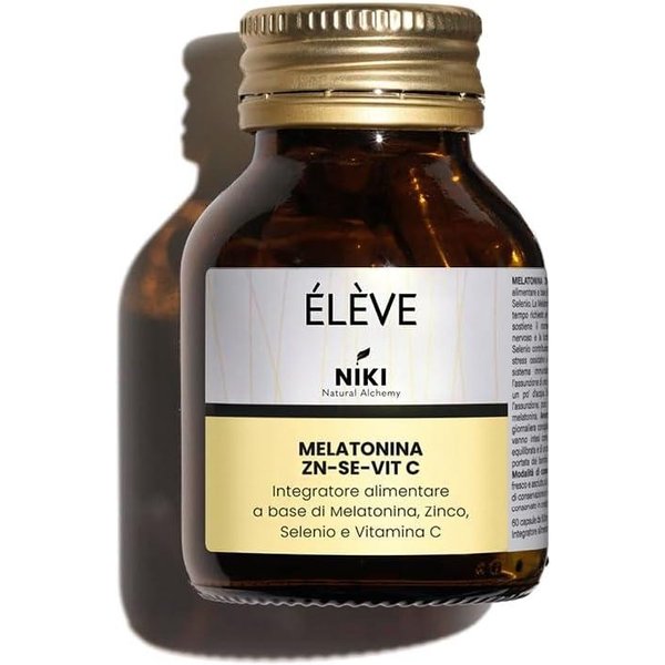 ÉLèVe Niki Natural Alchemy Melatonina Zinco Selenio E Vitamina C 60 Compresse - Integratore Per Il Sonno-image