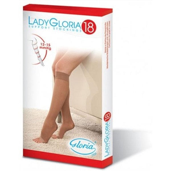 Gloria Med Ladygloria 18 - Gambaletto Punta Aperta (18-20 Mmhg) - Taglia 3 Daino-image
