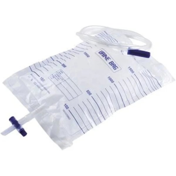 Sacca Urina 2 L Con Rubinetto E Tubo 130 Cm - 25 Sacche Monouso Per La Raccolta Delle Urine-image