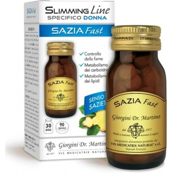 Sazia Fast Donna 90 Pastiglie - Integratore Per Favorire La Sazietà E La Perdita Di Peso-image