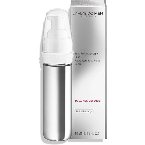 Shiseido Total Revitalizer Light Fluid Man - Fluido Viso Anti-Età Idratante 70 Ml Ricarica-image