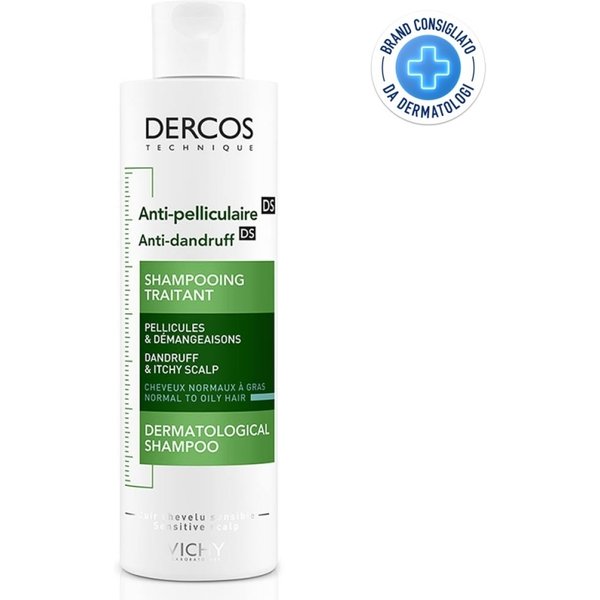 dercos - shampoo anti forfora capelli grassi 200 ml-image