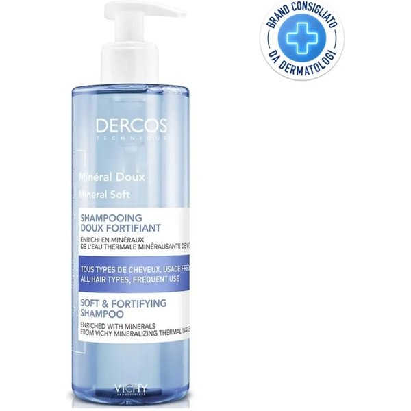 Vichy Dercos - Dolcezza Minerale - Shampoo Dolce Fortificante 400 Ml-image