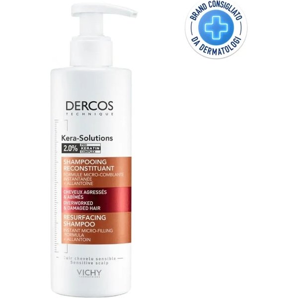 Vichy Dercos Kera-Solutions Shampoo Ristrutturante Per Capelli Stressati E Danneggiati 250 Ml-image
