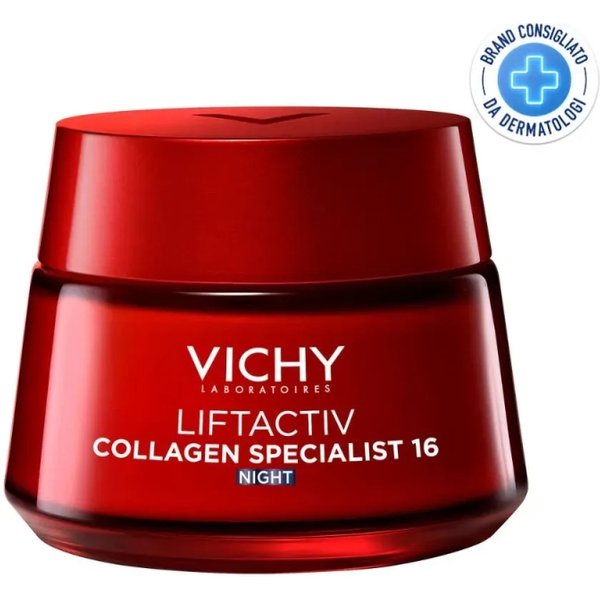 Vichy Liftactiv Collagen Specialist 16 Crema Notte Corregge 16 Segni Dell'età 50 Ml-image