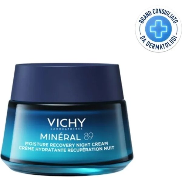Vichy MinéRal 89 Crema Notte Idratante Effetto Rigenerante Con Melatonina Pura 50 Ml-image