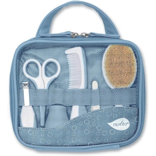 Nuvita Set Beauty Per L'igiene Del Neonato - 9 Accessori Con Astuccio 0M+ Blu-image