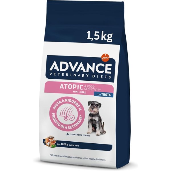 Affinity Petcare Advance Veterinary Diets Atopic Mini Trota - Alimento Completo Per Intolleranze E Dermatite 1,5 Kg-image