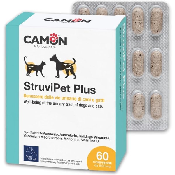 Camon Struvipet Plus - Alimento Complementare Per Cani E Gatti 60 Compresse-image