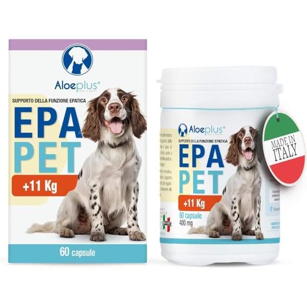 Hdr Aloeplus Epapet (+11Kg) - Integratore Naturale In Capsule Per Il Fegato Di Cani E Gatti 60 Capsule-image