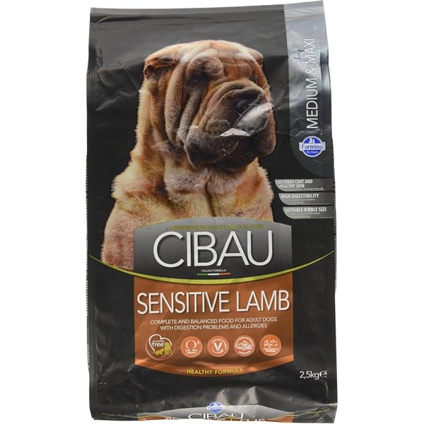 Farmina Cibau Sensitive Lamb Medium & Maxi Agnello - Alimento Completo Per Cani Adulti Sensibili 2,5 Kg-image