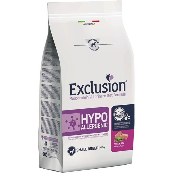 Exclusion Diet Hypoallergenic Maiale E Piselli - Alimento Completo Per Cani Adulti Di Piccola Taglia 2 Kg-image