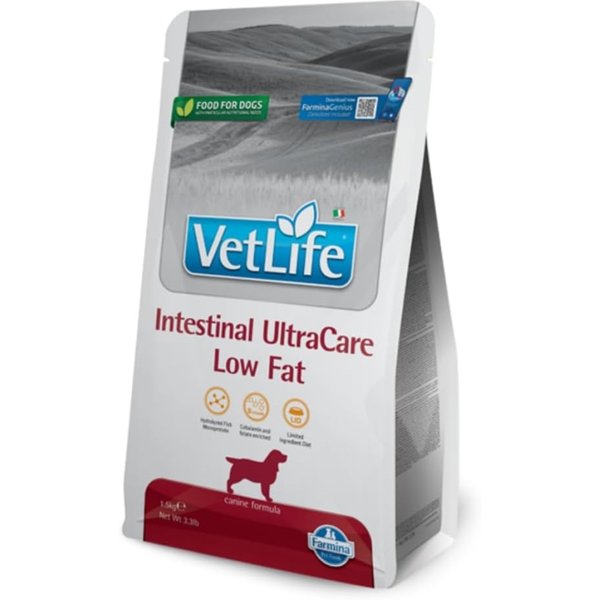 Farmina Vet Life Intestinal Ultracare Low Fat Pesce - Alimento Dietetico Per Cani Con Disturbi Intestinali 10 Kg-image
