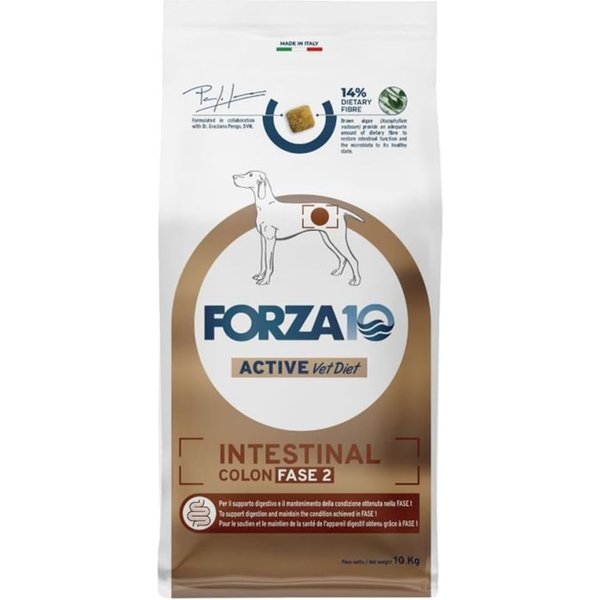 FORZA10 Forza 10 Active Vet Diet Intestinal Colon Fase 2 Al Pesce - Alimento Completo Per Cani 10 Kg-image