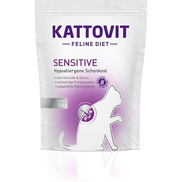 Kattovit Sensitive Al Pollo - Alimento Completo Per Gatti Con Intolleranze Alimentari 1,25 Kg-image