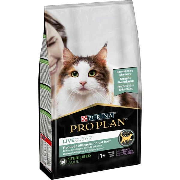 Nestlé S.A. Purina Pro Plan Liveclear Tacchino - Alimento Completo Per Gatti Adulti Sterilizzati 1,4 Kg-image