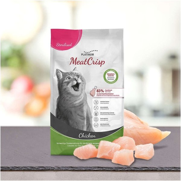 Platinum Meatcrisp Pollo - Alimento Completo Per Gatti Adulti Sterilizzati 400 Gr-image