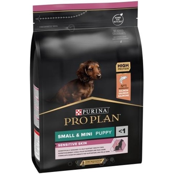 Purina Proplan Salmone - Alimento Completo Per Cuccioli Pelle Sensibile 3 Kg-image