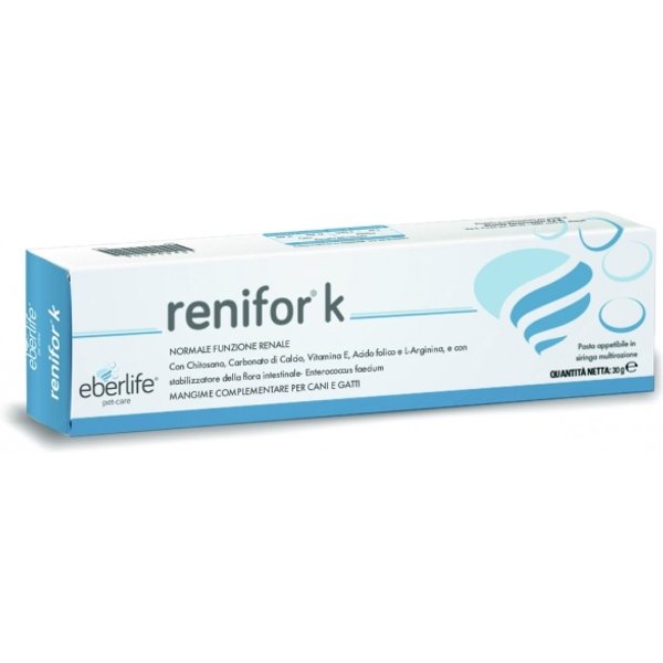 Eberlife Eberlife Renifor K - Mangime Complementare Per Cani E Gatti Per La Funzionalità Renale 30 Gr-image