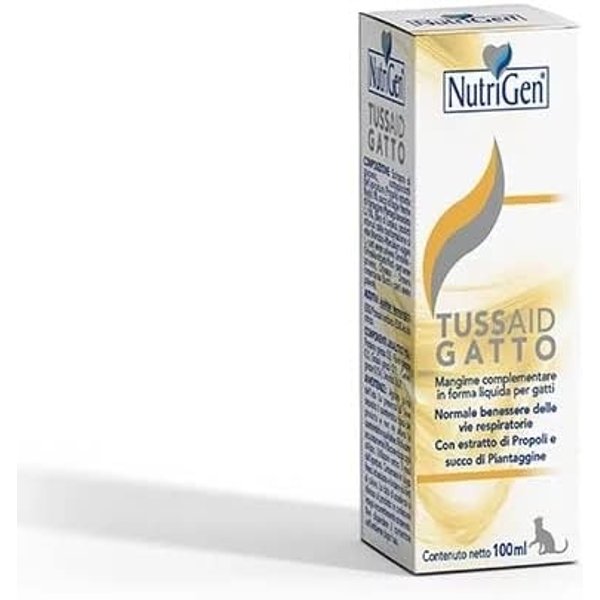 Nutrigen Tussaid - Mangime Complementare Per Gatti Per Il Benessere Delle Vie Respiratorie 100 Ml-image