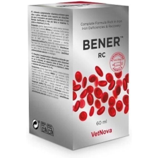VetNova Bener RC - Mangime Complementare Per Anemia, Convalescenza E Carenze Nutrizionali 60 Ml-image
