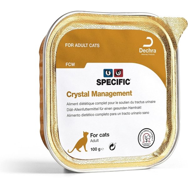 Dechra Specific Crystal Management Maiale - Alimento Completo Per Gatti Adulti Per Supporto Vie Urinarie 7 X 100 Gr-image