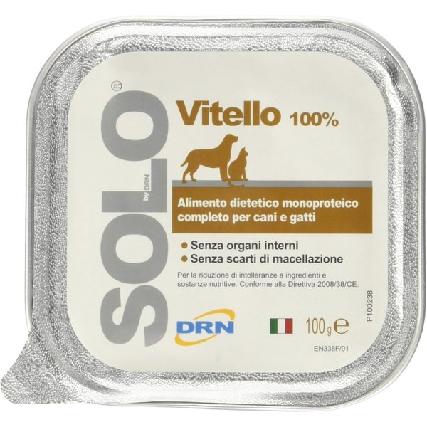 Drn Solo Vitello - Alimento Monoproteico Per Cani Con Allergie O Intolleranze Alimentari 100 Gr-image