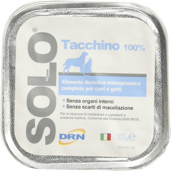 Drn Solo Tacchino - Alimento Monoproteico Per Cani Con Allergie O Intolleranze Alimentari 100 Gr-image