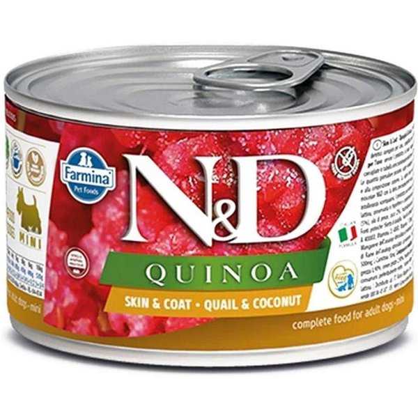 Farmina N&D Quinoa Skin & Coat Quaglia E Cocco - Alimento Dietetico Completo Per Cani Mini Con Intolleranze 140 Gr-image