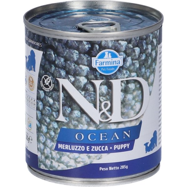 Farmina N&D Ocean Puppy Merluzzo E Zucca - Alimento Completo Per Cuccioli E Cani In Allattamento 285 Gr-image