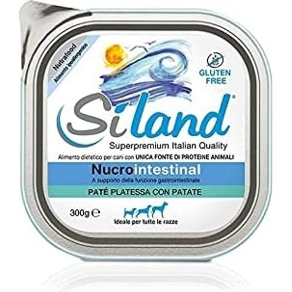 Aurora Biofarma Siland Nucrointestinal Platessa E Patate - Paté Dietetico Per Cani Adulti Intolleranti 300 Gr-image