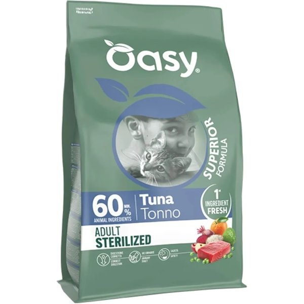 Oasy Superior Formula Tonno - Alimento Completo Per Gatti Adulti Castrati O Sterilizzati 6 Kg-image