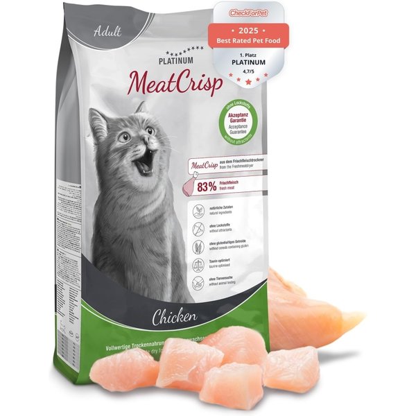 Platinum Meatcrisp Pollo - Alimento Secco Completo Per Gatti Adulti 1.5 Kg-image
