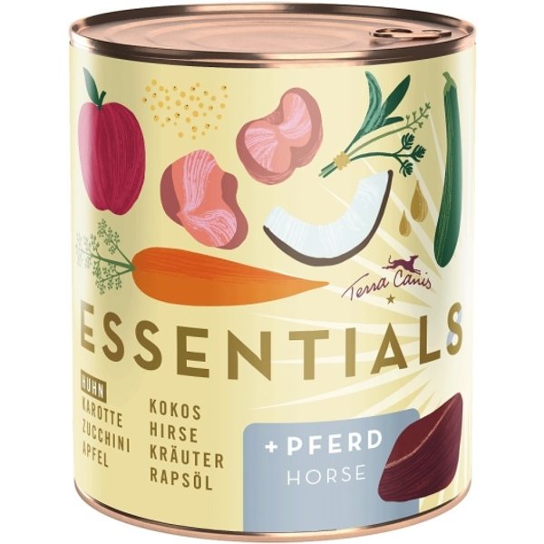 Terra Canis Essential 8 Pollo E Cavallo - Alimento Umido Completo Per Cani 780 Gr-image