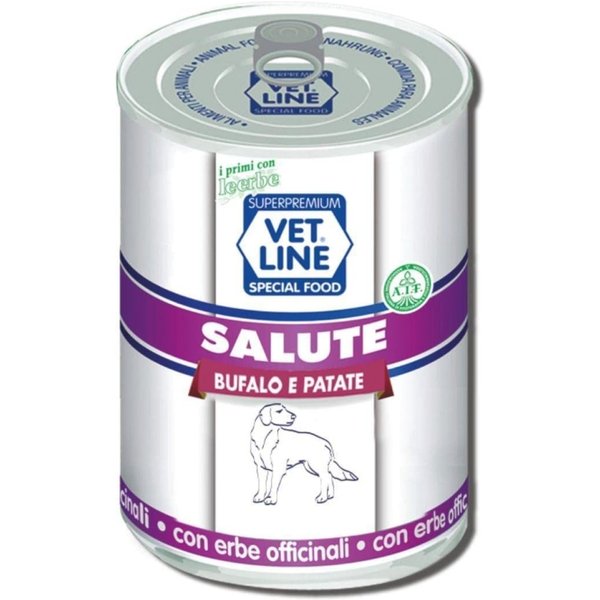 Vet Line Cane Salute Bufalo E Patate - Alimento Completo Per Cani Anziani, Obesi O Intolleranti 400 Gr-image