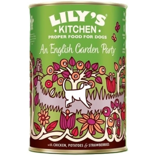Lily's Kitchen An English Garden Party Pollo Patate Fragole - Alimento Completo Per Cani Adulti 400 Gr-image
