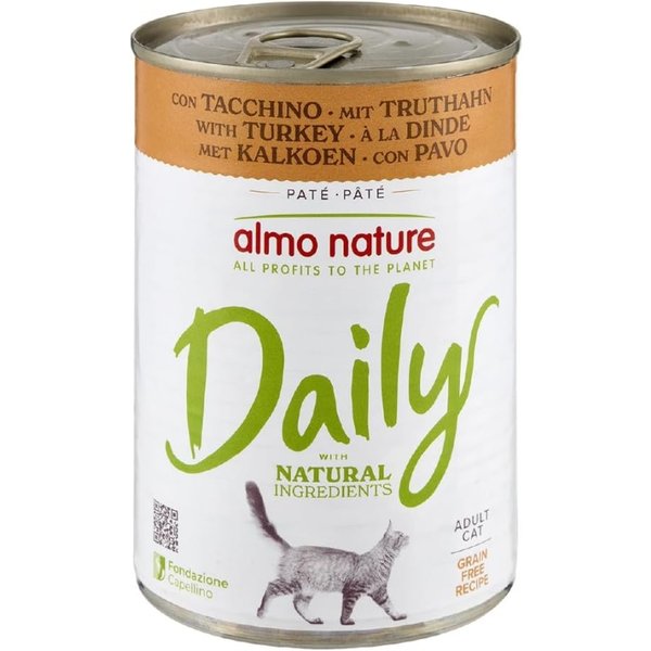 Almo Nature Daily Menu Tacchino - Alimento Completo Per Gatti Adulti 400 Gr-image