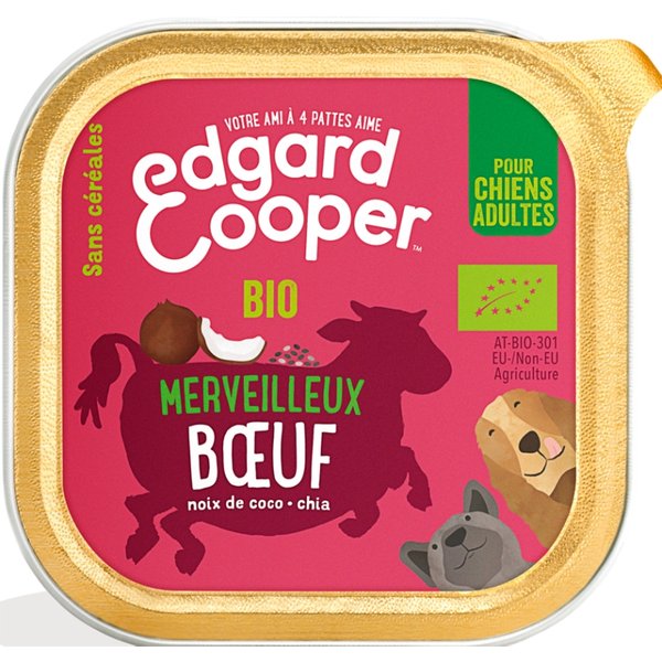 Edgard & Cooper Adult Manzo - Alimento Umido Completo Per Cani Adulti 100 Gr-image
