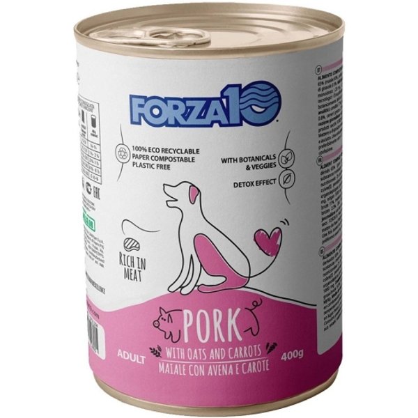 FORZA10 Forza 10 Adult Mantenimento Maiale - Alimento Umido Per Cani Adulti 400 Gr-image
