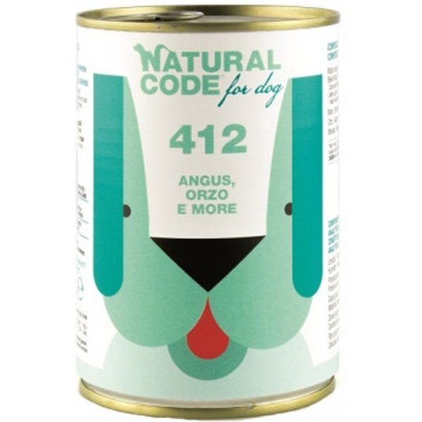 Natural Code 412 Angus Farro E More - Alimento Completo Per Cani Adulti 400 Gr-image