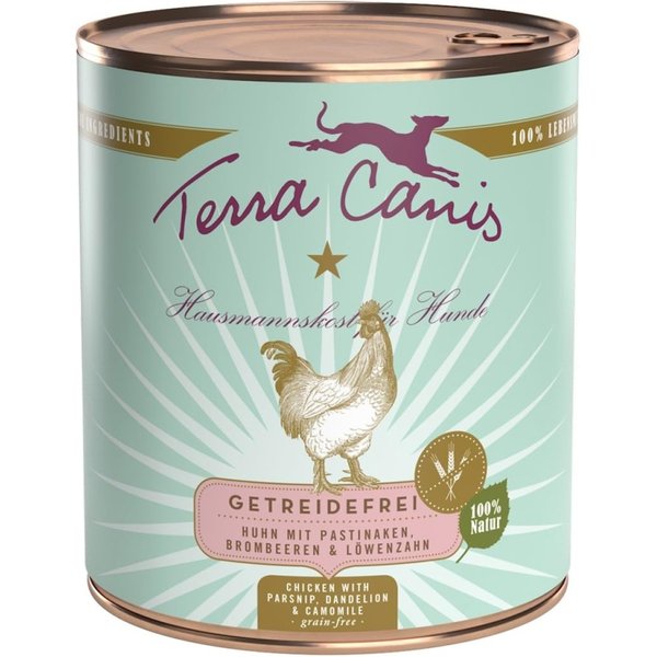 Terra Canis Grain-Free Pollo Con Pastinaca, Tarassaco E Camomilla- Alimento Completo Per Cani Adulti 800 Gr-image